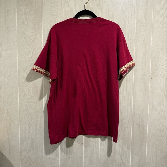 Vintage Fruit of the Loom Graphic Tee - Raggedy Ann Patchwork Print - Size L - Picture 5 of 5